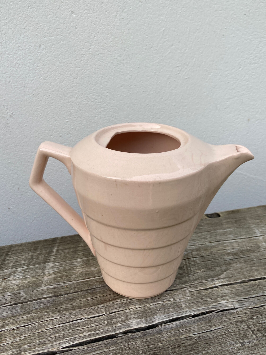 Saint Amand pitcher in powder pink ceramic