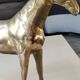 Large vintage sculpture Horse at rest, in solid brass. 22 x 30 cm