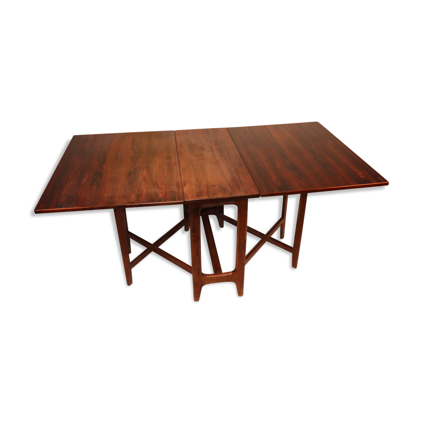 Bendt Winge scandinavian rosewood expandable table, 1960