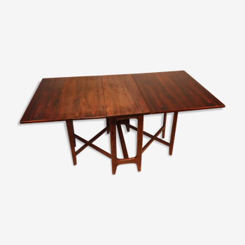 Bendt Winge scandinavian rosewood expandable table, 1960