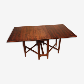 Table extensible scandinave en palissandre de Bendt Winge, 1960