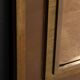 Miroir carré vintage en laiton et bronze du 20ème siècle par Belgo Chrom, Belgique