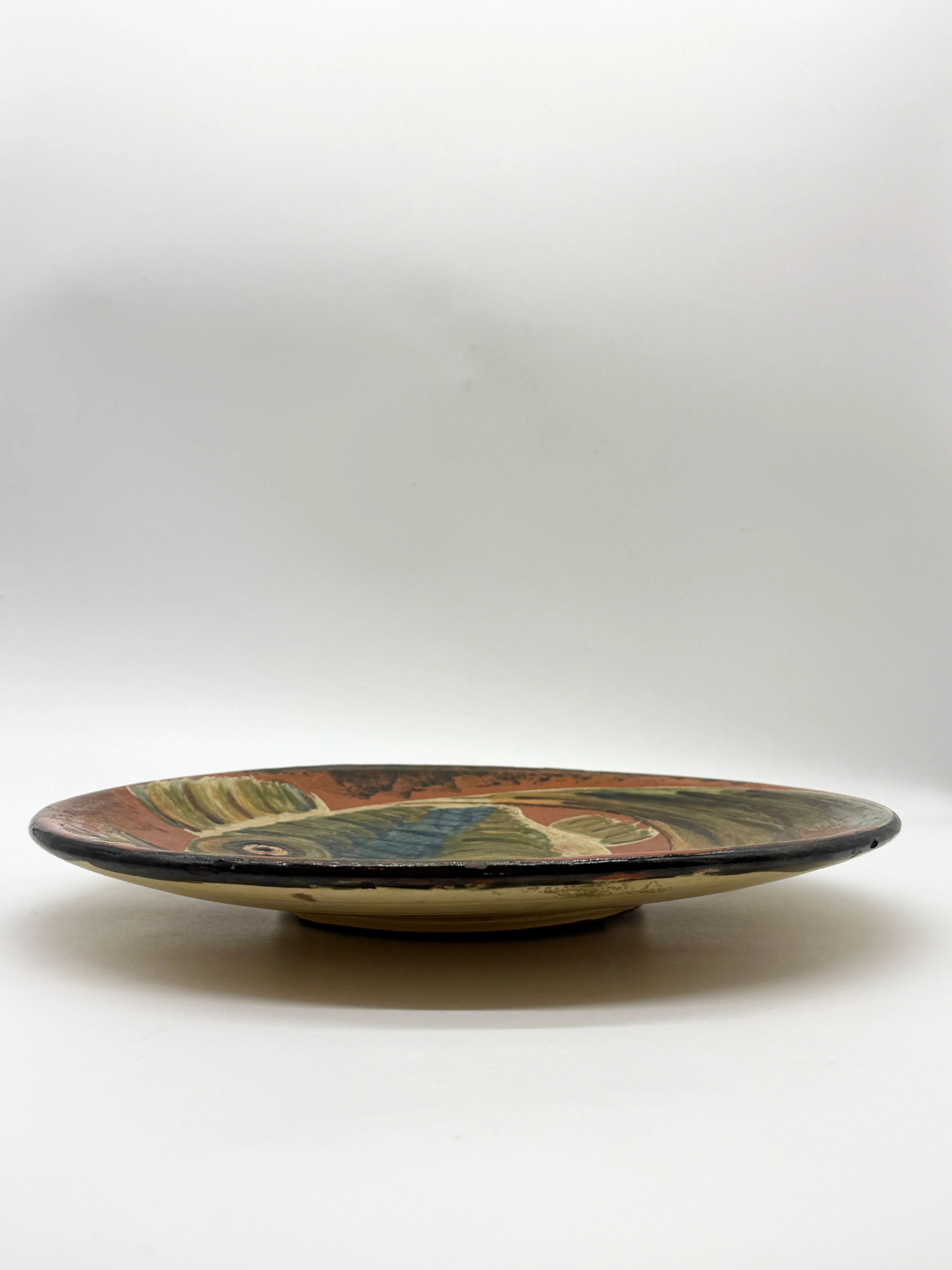 Large wall plate fish – Puigdemont, Catalonia, 1960s