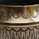 Golden brass cache-pot