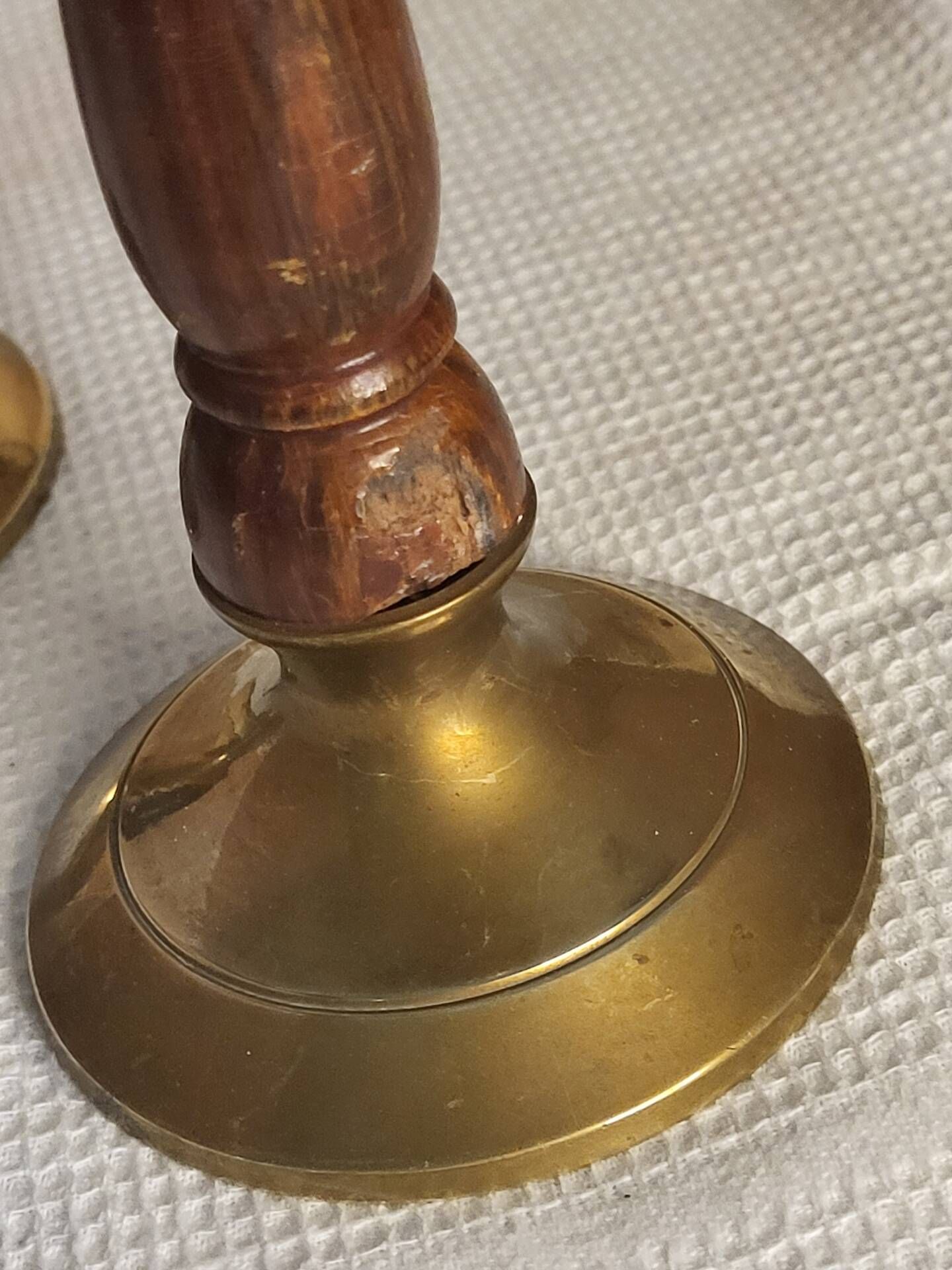 Bougeoirs bois métal