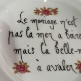 Humorous decorative plate