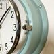 Vintage blue citizen navy wall clock, 1970s