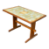 Brutalist kitchen/dining table in solid pine & ceramic (112x67 cm) 1