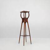 Art deco piedestal or console table in oak, France ca. 1940