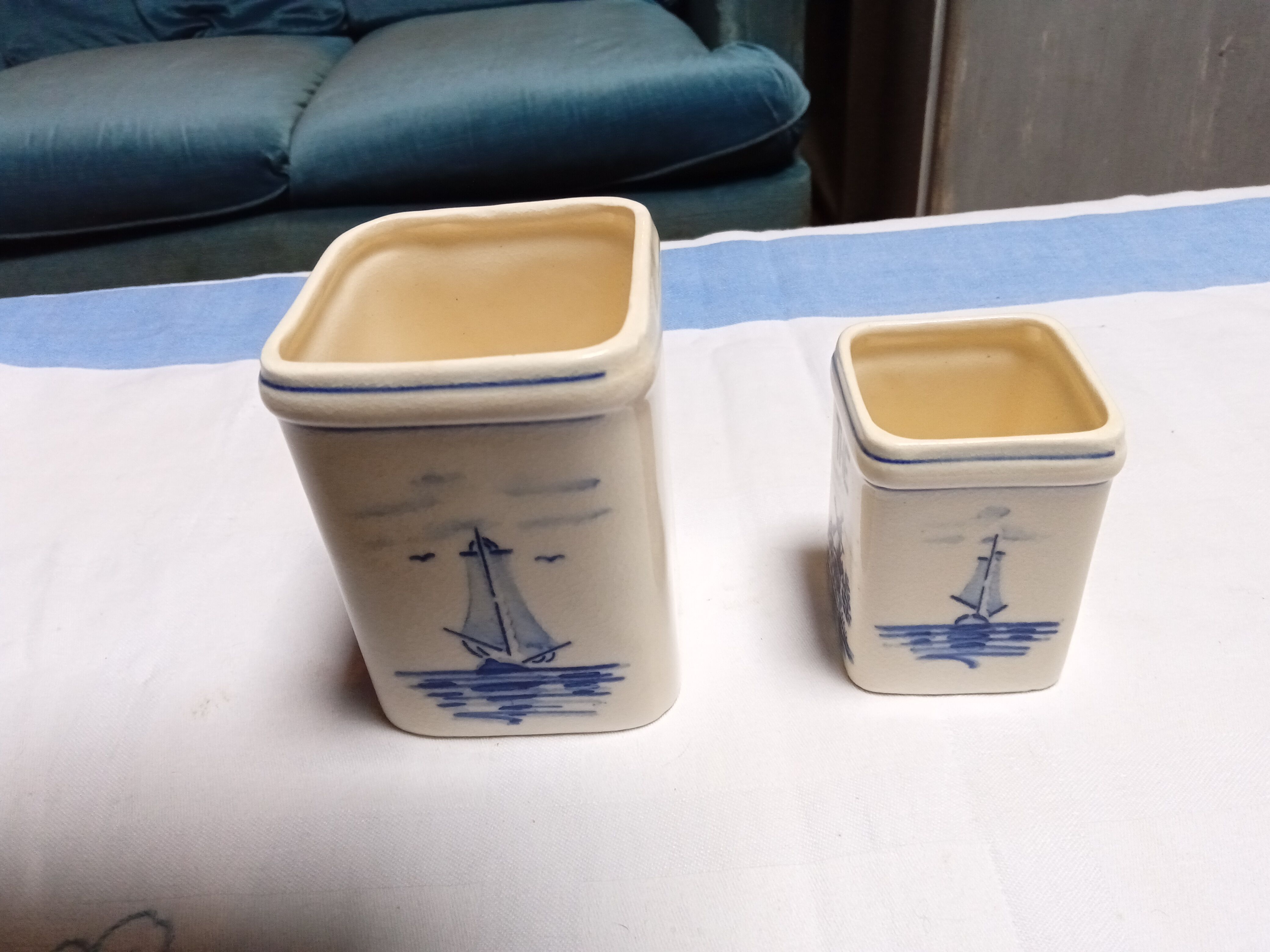 2 old spice pots