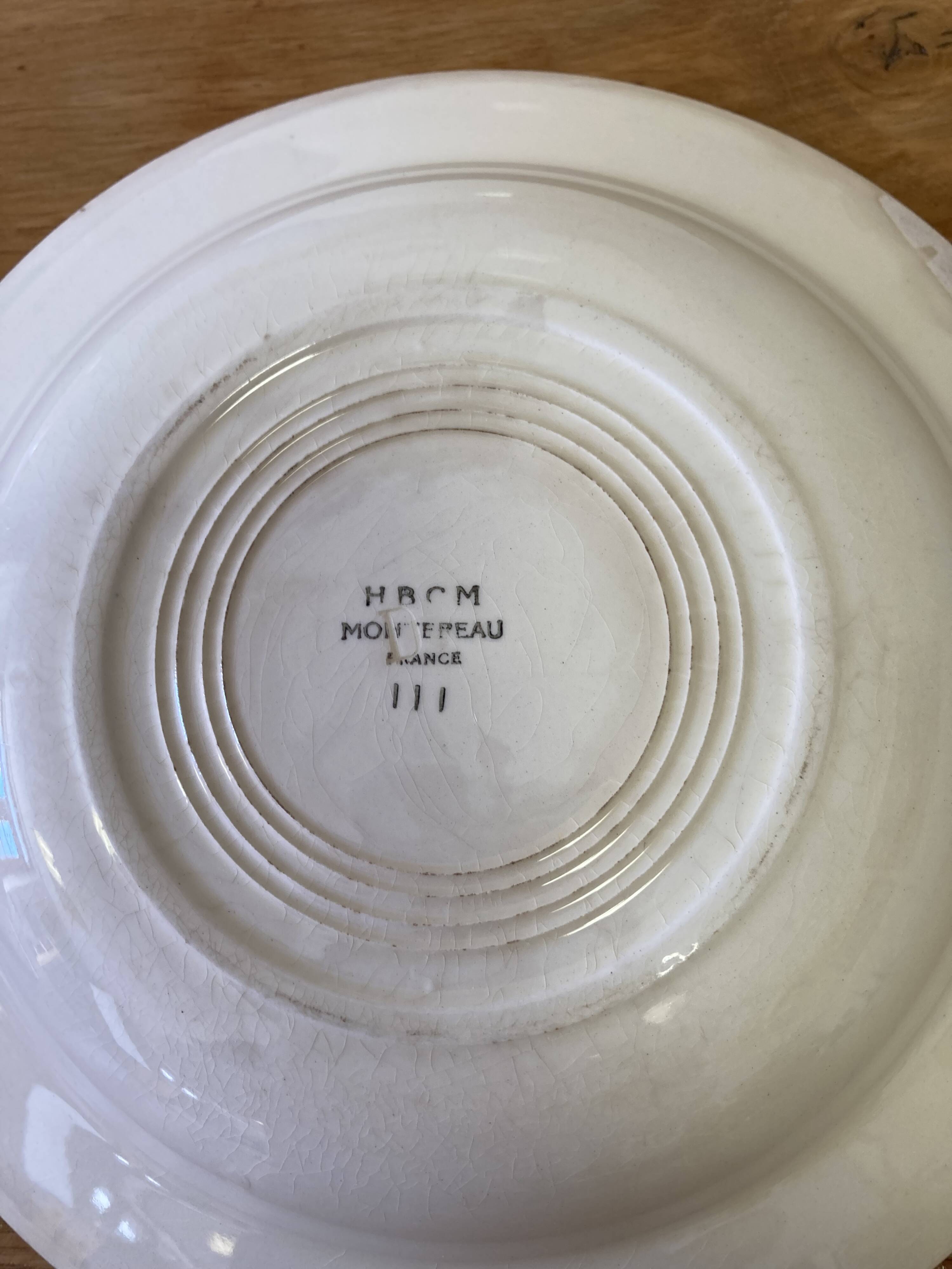 Vintage Montereau plates