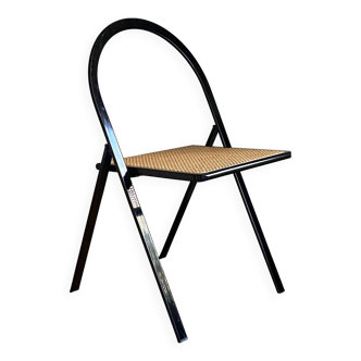 Chaise pliante cannée Georgio Cattelan vintage