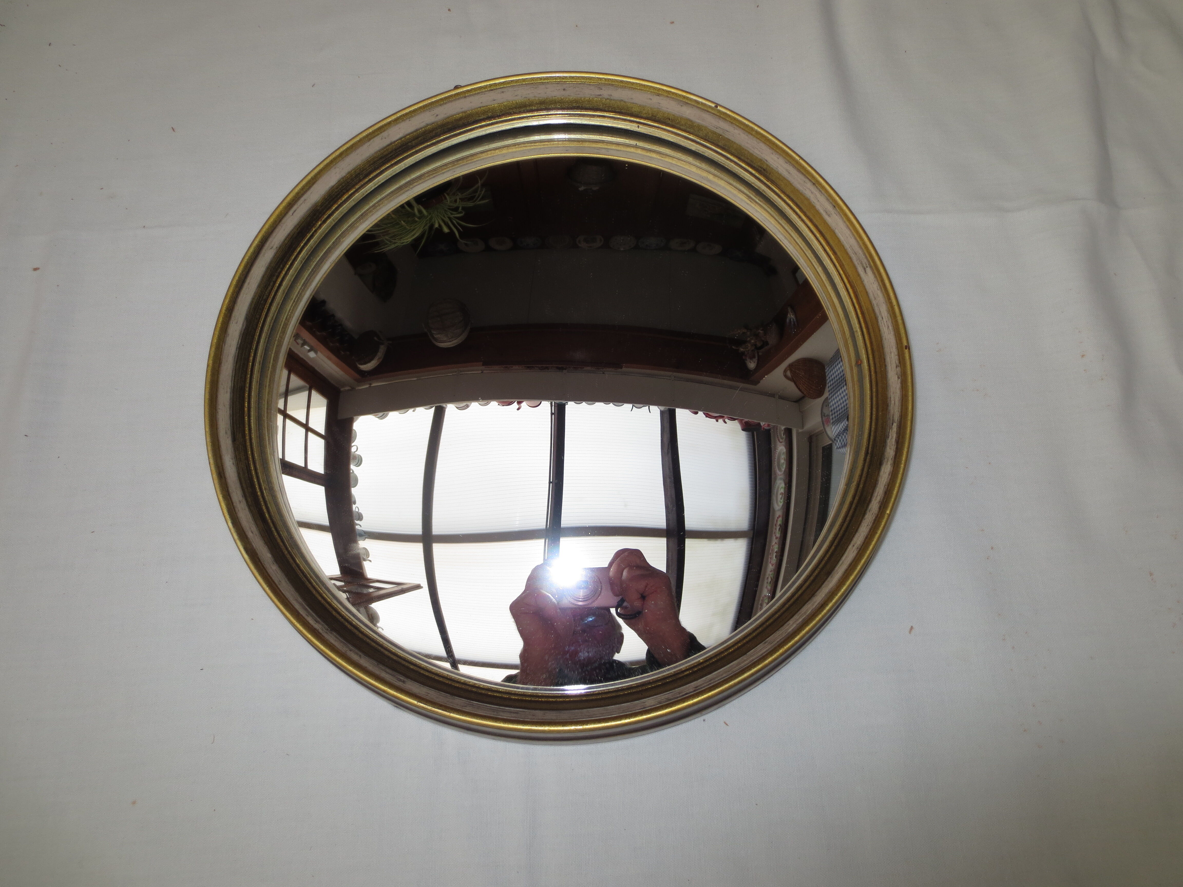 Witch tower mirror golden