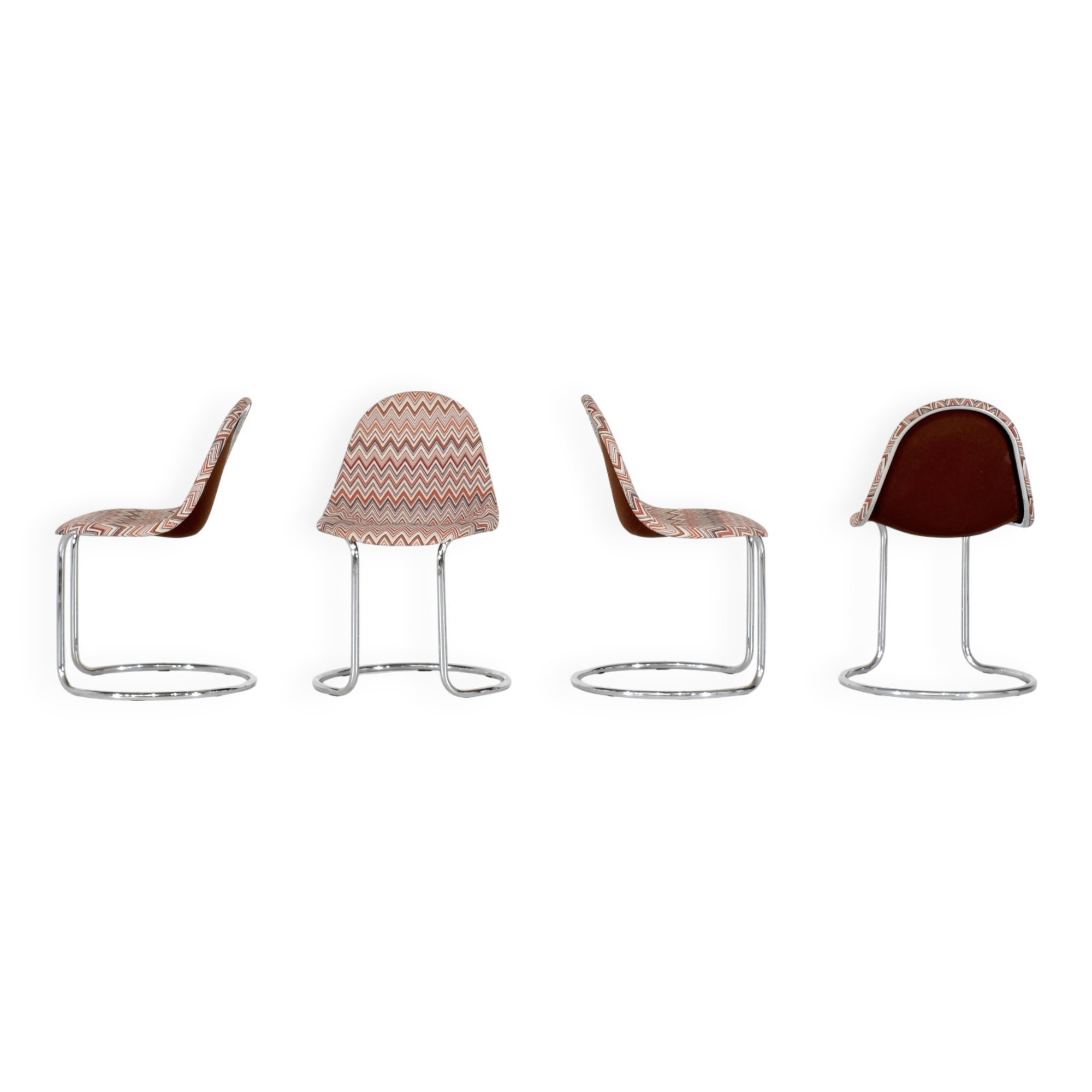 Set of "Maia" chairs by Giotto Stoppino for Bernini, Italy 1970s
