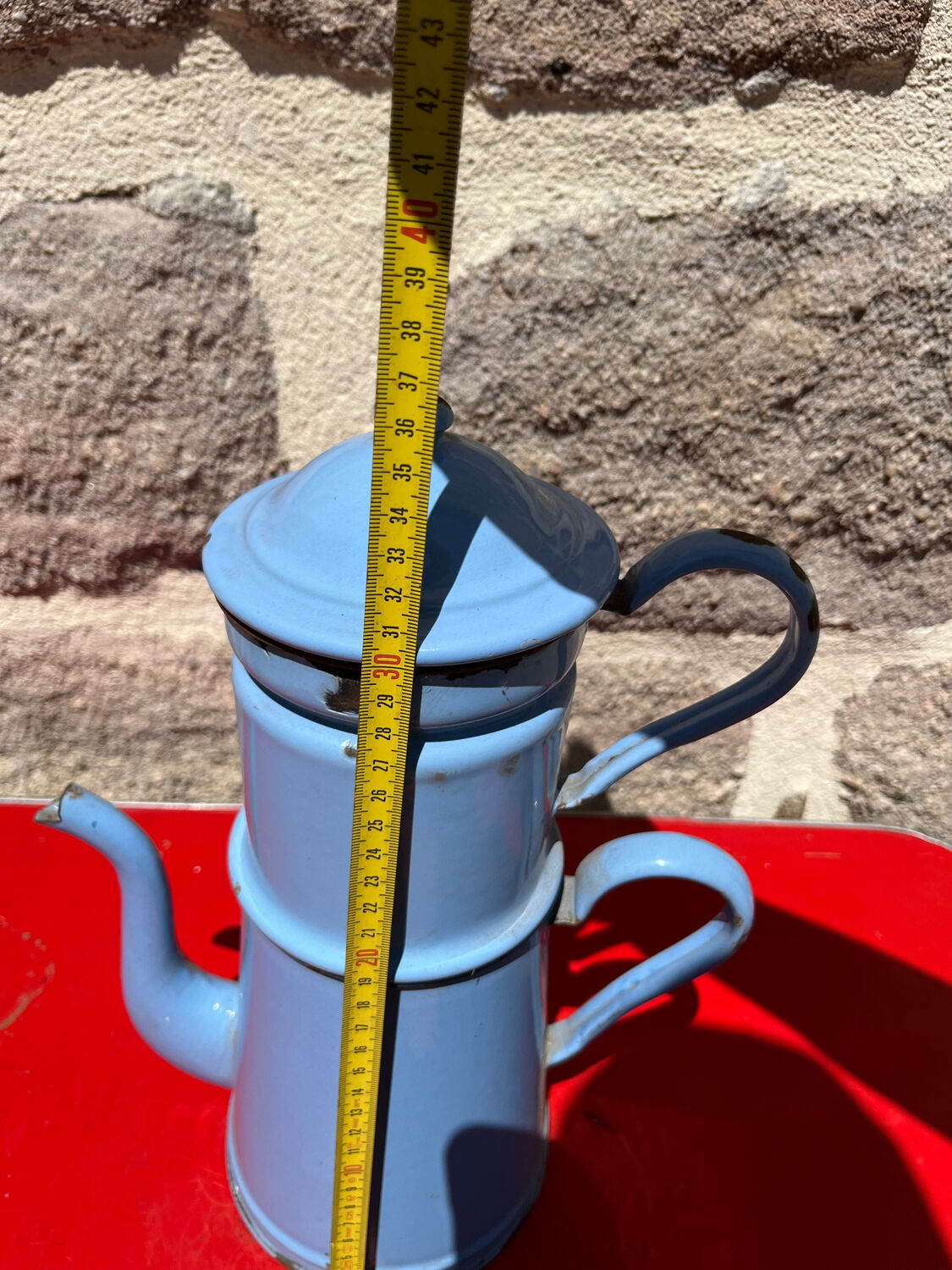 Enamelled coffee maker