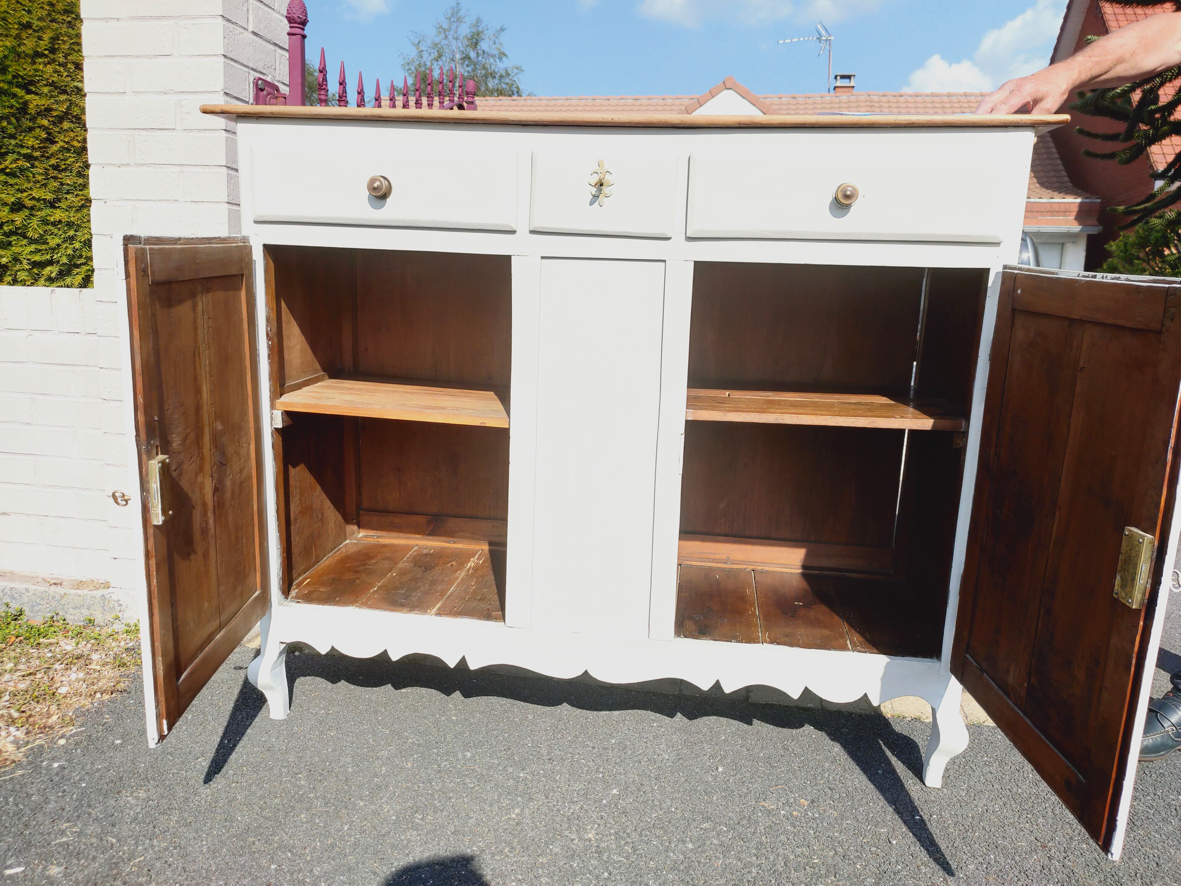 Painted cherry buffet