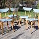 Set of 4 Luterma banana model bistro chairs from the 1960s.