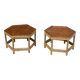 2 vintage bamboo coffee tables