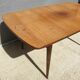 Table scandinave 2 allonges teck "plateau dans son jus"