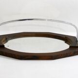 Art Deco mirror & Macassar ebony tray