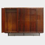 Vintage mid century modern Italian design wardrobe in rosewood, 1960s