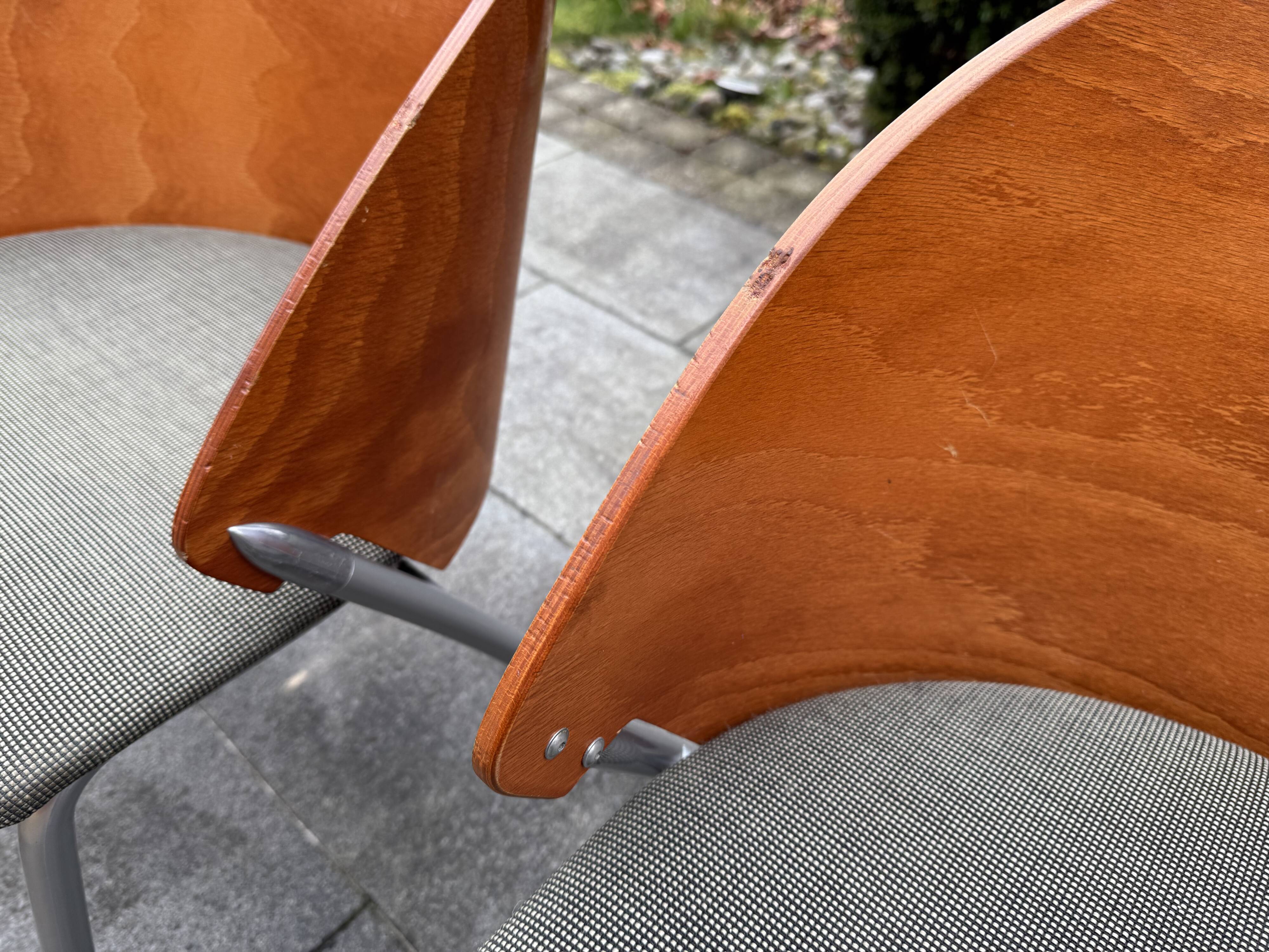 Set of 6 Dutch Lande chairs from the 80s
