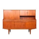 Danish design teak highboard, 1960s