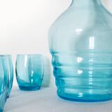 Fine blue liquor service