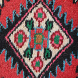 Vintage persian rug, handwoven oriental area carpet mat- 37x55cm