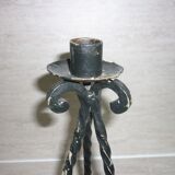 Bougeoir en fer forgé