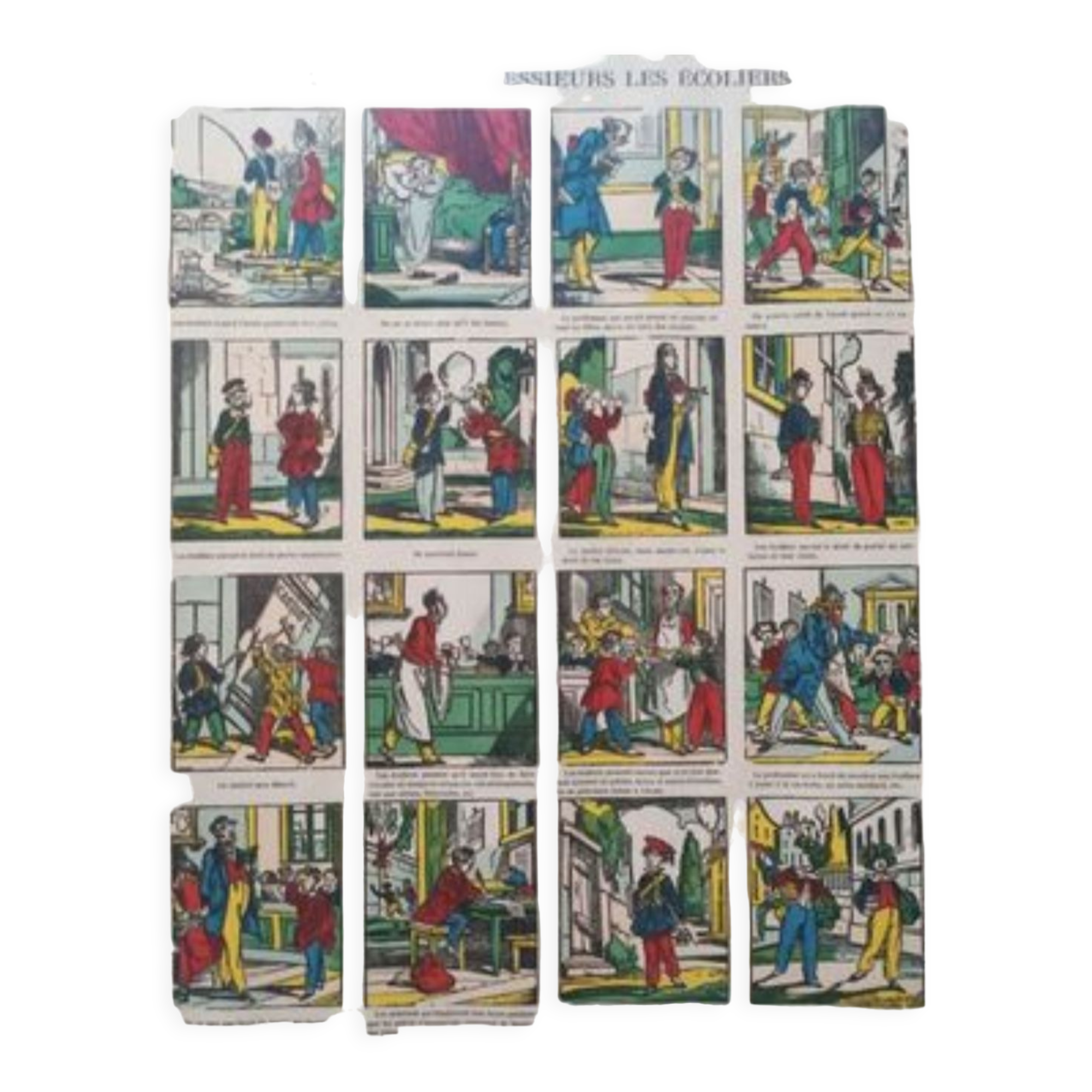 Epinal image reforms of gentlemen schoolchildren