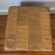 Pouf coffre cuir patchwork vintage circa 1960