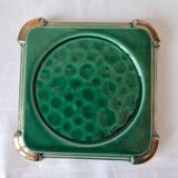 Ceramic trivets and glasses from Poët-Laval. Vintage