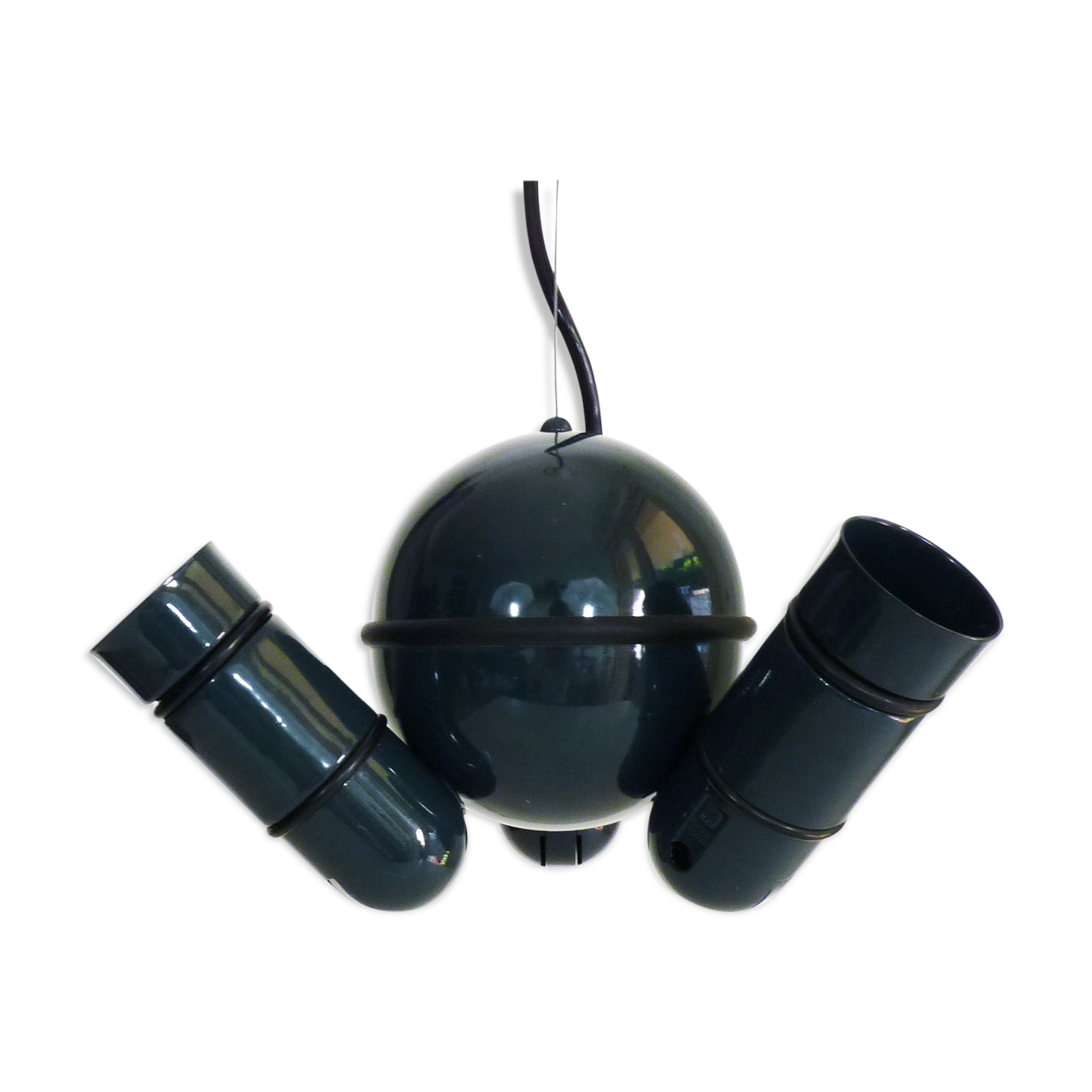 Spherical Lita hanging lamp with 3 sputnik orientable spots