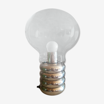 Ingo Maurer chromed bulb lamp