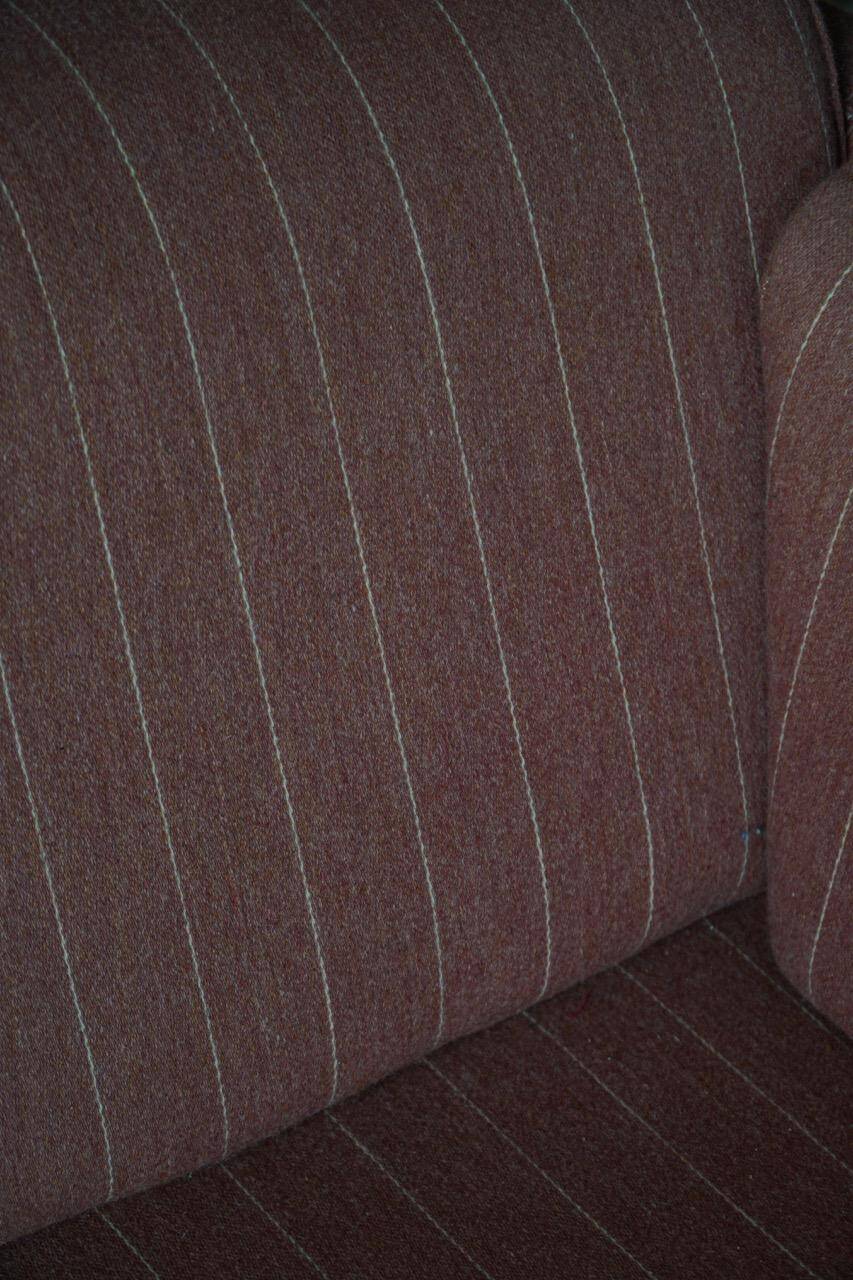 Modern Danish three-seater canapé in pomeranian pine and wool, by Christian IV, 1970s.