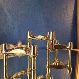Fritz Nagel & Stoff vintage design 60's 70's chrome candle holders (3 pieces)