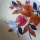Lot de 12 assiettes creuses vintage motif bordeaux caramel