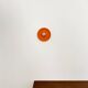 Orange 1970s Ufo Wall or Ceiling Lamp from Staff