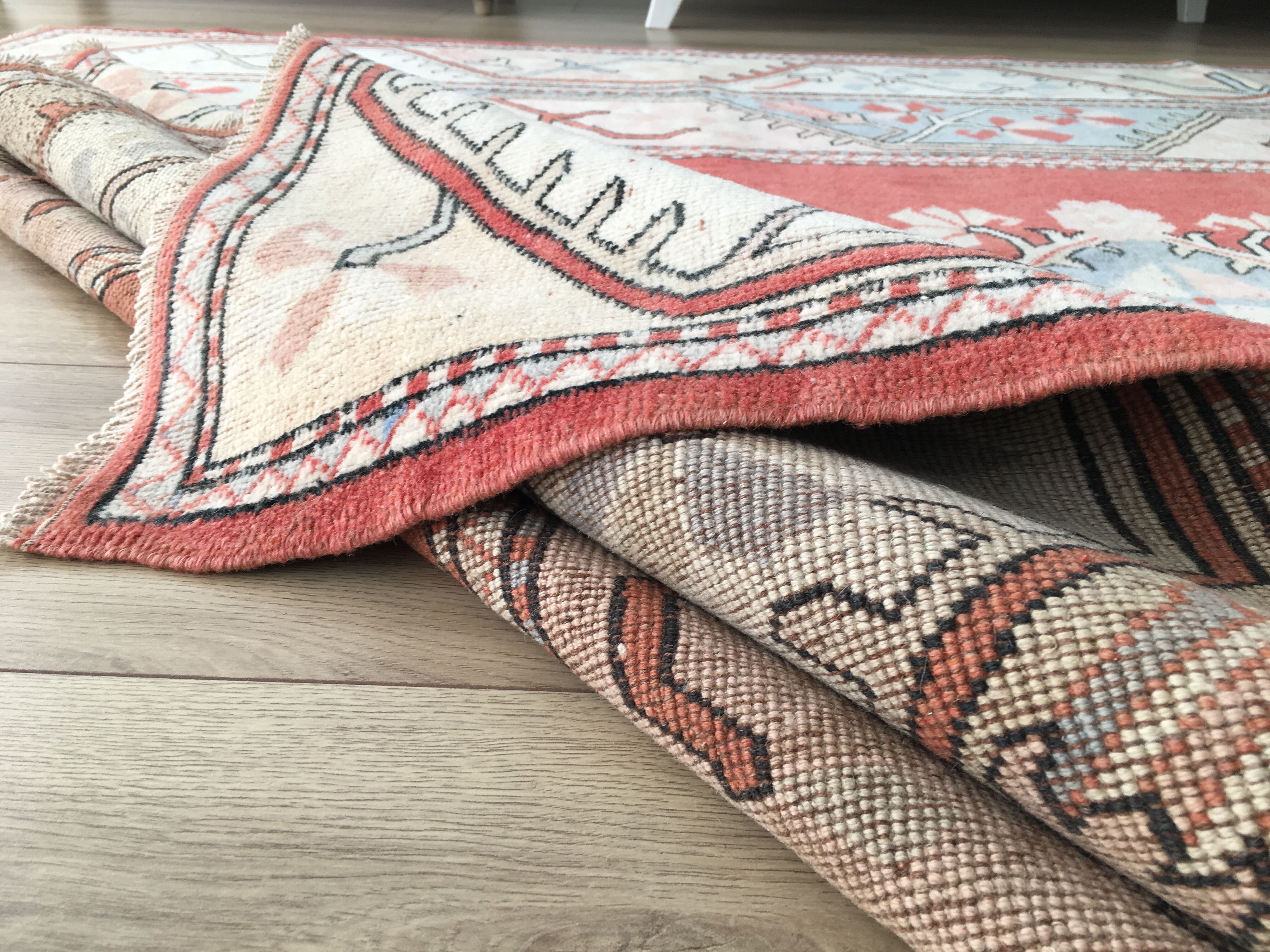 Turkish Rug, Vintage Area Rug, 205 x 311 cm, Handmade Rug, RK 8359