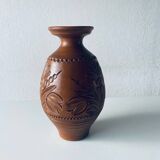 Bohemian vase in glazed clay