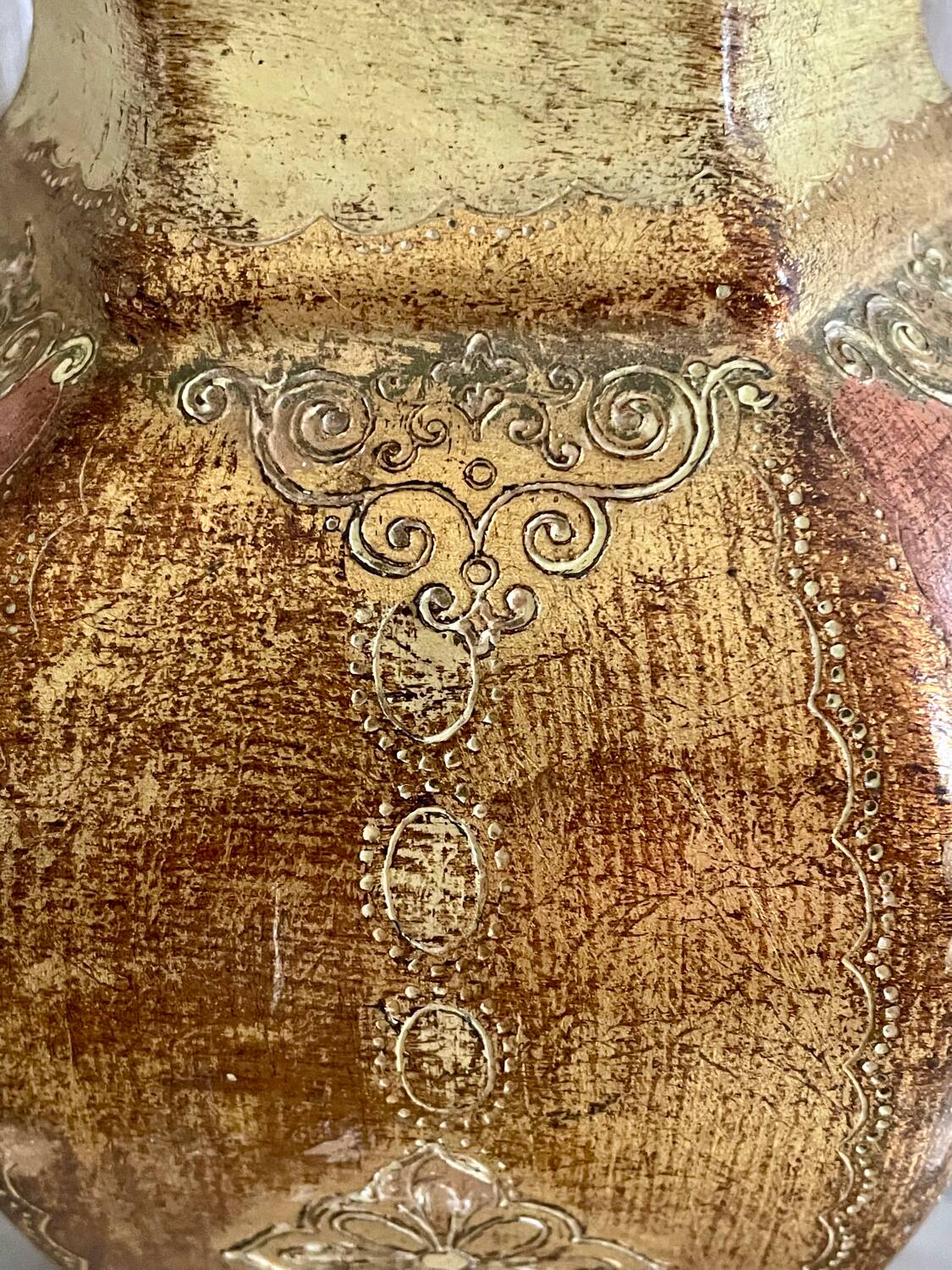 Lampe en céramique décor vénitien