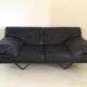 Durlet, Blue Leather Sofa, Model Cornelius, 1980s