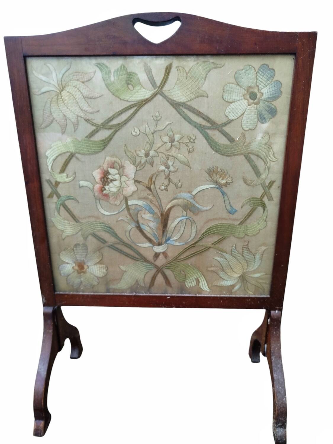 Mahogany fireplace screen 1920