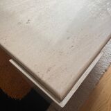 Travertine coffee table