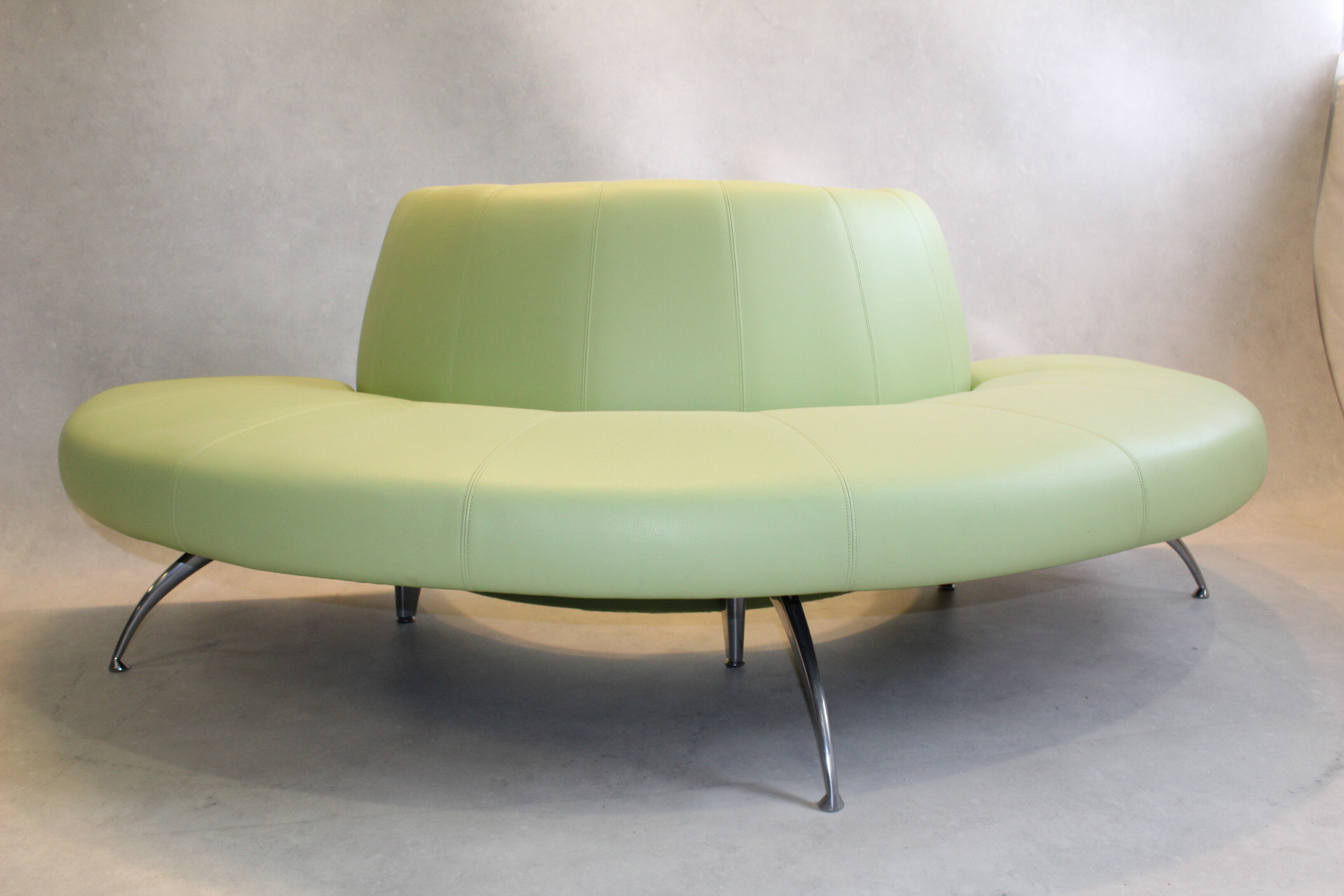 Pair of seat or couch Moroso leather