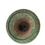 Vase Medici Late XIXth enamel Green