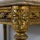 Table d'appoint, style louis xvi, bois doré, xixème siècle