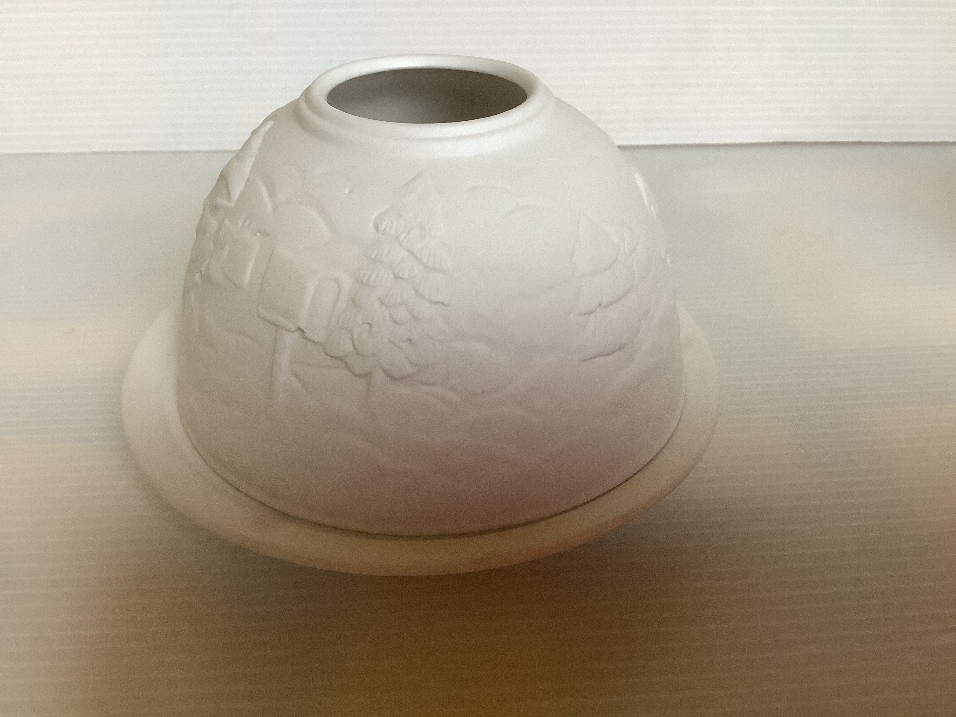 Pair of Christmas candle holders