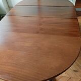 Gudme round Scandinavian extendable dining table vintage 1960